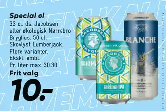 Bilka Special øl tilbud