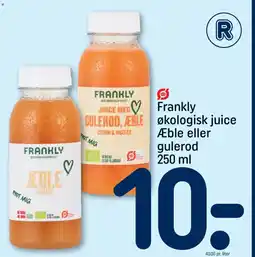 REMA 1000 Frankly økologisk juice Æble eller gulerod tilbud