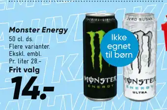 Bilka Monster Energy tilbud