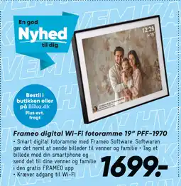 Bilka Frameo digital Wi-Fi fotoramme 19” PFF-1970 tilbud