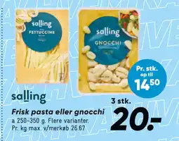 Bilka Frisk pasta eller gnocchi tilbud