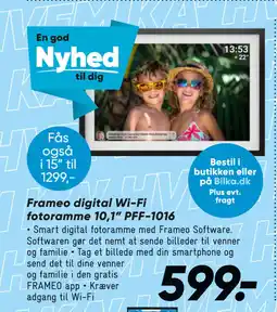 Bilka Frameo digital Wi-Fi fotoramme 10,1” PFF-1016 tilbud