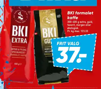 Bilka BKI formalet kaffe tilbud