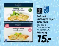 Bilka Rahbek indbagte rejer eller laks tilbud