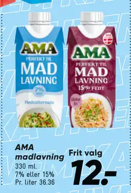 Bilka AMA madlavning tilbud