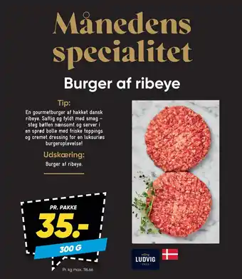 Bilka Burger af ribeye tilbud