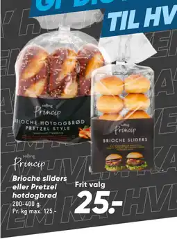 Bilka Brioche sliders eller Pretzel hotdogbrød tilbud