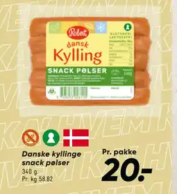 Bilka Danske kyllinge snack pølser tilbud