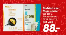 Bilka Bodylab eller Nupo shake tilbud