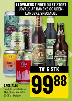 Løvbjerg SPECIALØL tilbud