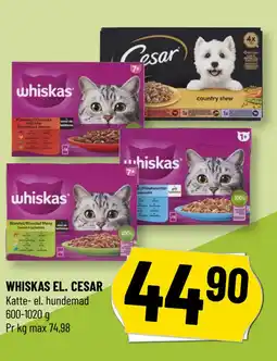 Løvbjerg WHISKAS EL. CESAR tilbud