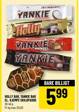 Løvbjerg HOLLY BAR, YANKIE BAR EL. KÆMPE SKILDPADDE tilbud