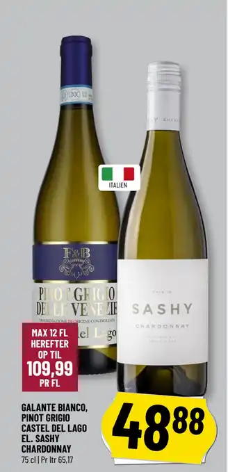 Løvbjerg GALANTE BIANCO, PINOT GRIGIO CASTEL DEL LAGO EL. SASHY CHARDONNAY tilbud