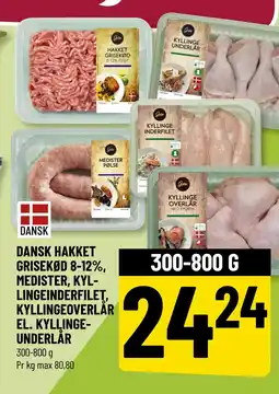 Løvbjerg DANSK HAKKET GRISEKØD 8-12%, MEDISTER, KYLLINGEINDERFILET, KYLLINGEOVERLÅR EL. KYLLINGEUNDERLÅR tilbud