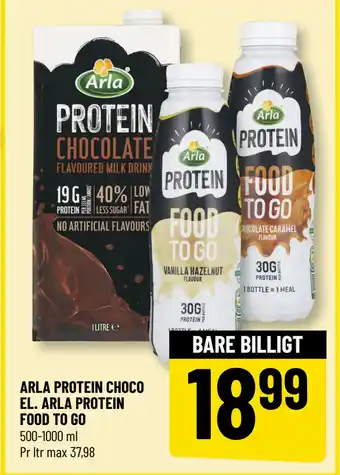 Løvbjerg ARLA PROTEIN CHOCO EL. ARLA PROTEIN FOOD TO GO tilbud