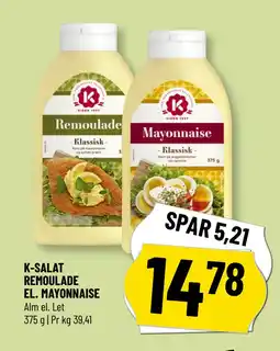 Løvbjerg K-SALAT REMOULADE EL. MAYONNAISE tilbud