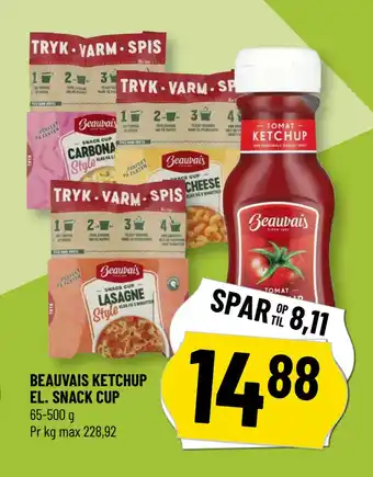 Løvbjerg BEAUVAIS KETCHUP EL. SNACK CUP tilbud