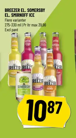 Løvbjerg BREEZER EL. SOMERSBY EL. SMIRNOFF ICE tilbud