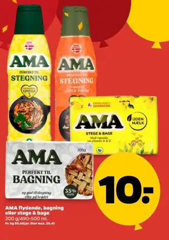 Netto AMA flydende, bagning eller stege & bage tilbud