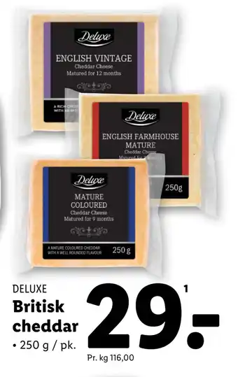 Lidl Britisk cheddar tilbud