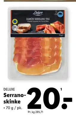 Lidl Serranoskinke tilbud