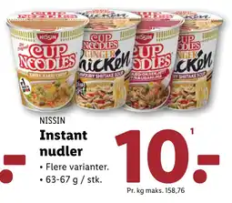 Lidl Instant nudler tilbud