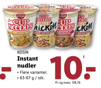 Lidl Instant nudler tilbud