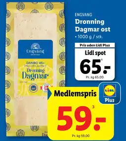 Lidl Dronning Dagmar ost tilbud