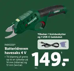 Lidl Batteridreven havesaks 4 V tilbud