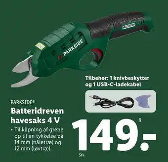 Lidl Batteridreven havesaks 4 V tilbud