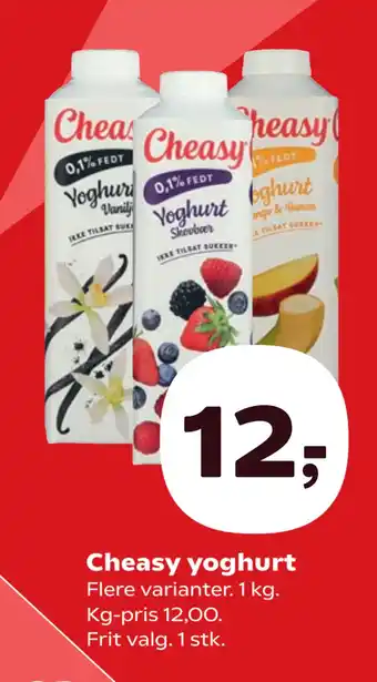 SuperBrugsen Cheasy yoghurt tilbud