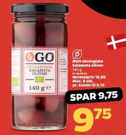 Netto ØGO økologiske kalamata oliven tilbud