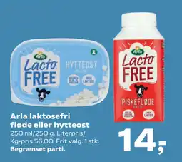 SuperBrugsen Arla laktosefri fløde eller hytteost tilbud