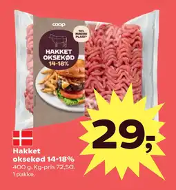 SuperBrugsen Hakket oksekød 14-18% tilbud