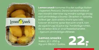 SuperBrugsen Lemon snacks tilbud