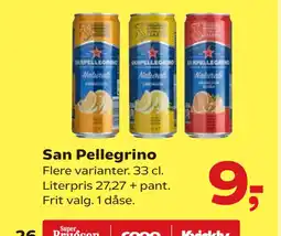 SuperBrugsen San Pellegrino tilbud