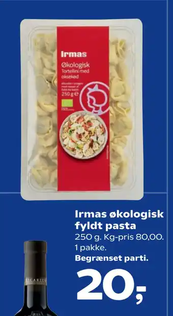 SuperBrugsen Irmas økologisk fyldt pasta tilbud