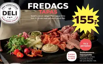 Kvickly Delikatessens tapasplatte tilbud