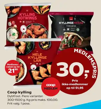 SuperBrugsen Coop kylling tilbud