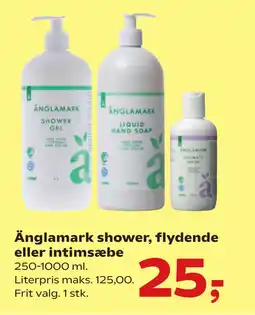 SuperBrugsen Änglamark shower, flydende eller intimsæbe tilbud