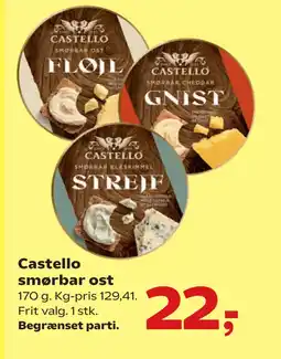 Kvickly Castello smørbar ost tilbud