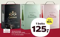 Kvickly Torres Coronas eller Esmeralda i boks tilbud