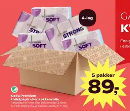 Kvickly Coop Premium toiletpapir eller køkkenrulle tilbud