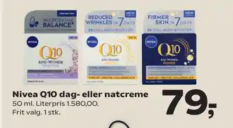 Kvickly Nivea Q10 dag- eller natcreme tilbud