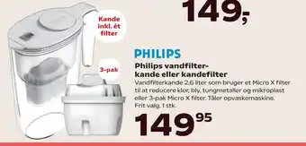 Kvickly Philips vandfilterkande eller kandefilter tilbud