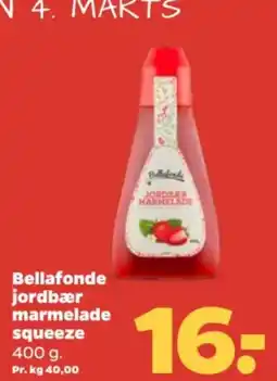 Netto Bellafonde jordber marmelade tilbud