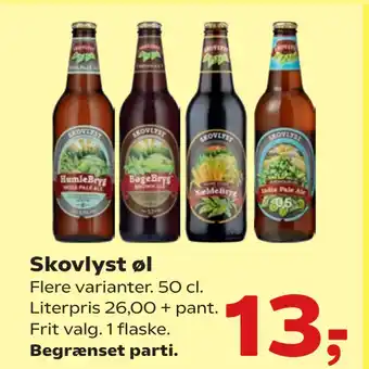 Kvickly Skovlyst øl tilbud