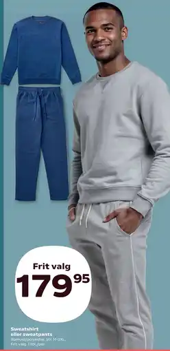 Kvickly Sweatshirt eller sweatpants tilbud