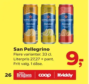 Kvickly San Pellegrino tilbud