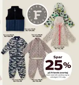 Kvickly Spar 25% på Friends overtøj tilbud